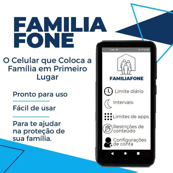 Imagem de Smartphone familiafone 32gb dual segurança em suas mãos - POSITIVO