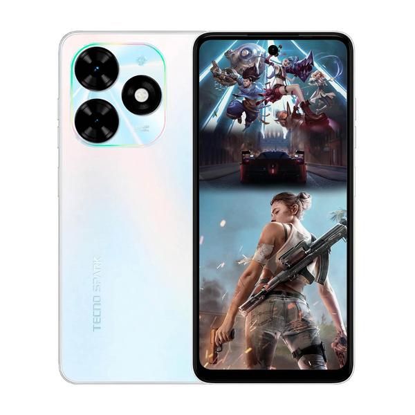 Imagem de Smartphone Gamer Tecno Spark Go 2024 4G Branco 128GB/4GB RAM Dual Sim