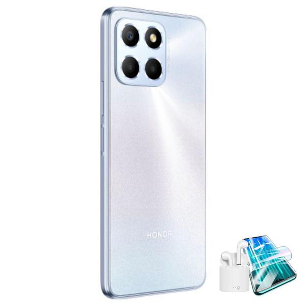 Imagem de Smartphone Honro X6s White Hua wei Octa core Helio G25 128gb 4gb Tela 6,7 HD+ LCD Camera Tripla Wifi Dual Band + Fone sem Fio e Pelicula HydroGEL