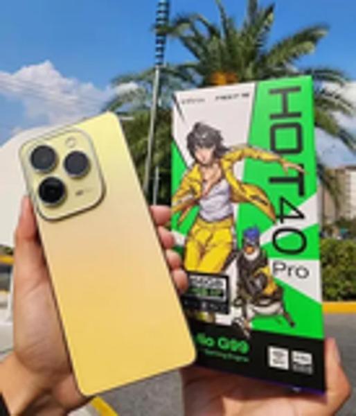 Imagem de Smartphone Infinix Hot 40 Pro 256GB /16GB RAM Dual SIM Tela 6.78 C/NFC-gold