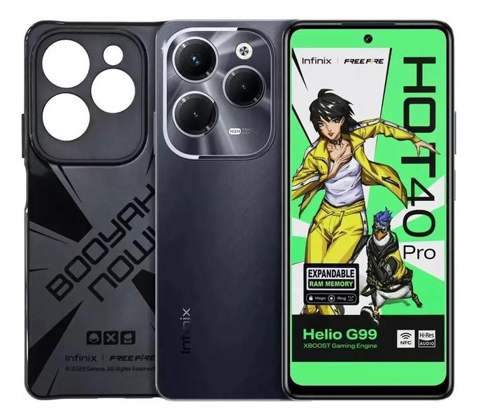 Imagem de Smartphone Infinix Hot 40 Pro Dual Sim 256 Gb preto 16 Gb Ram free fire Global 