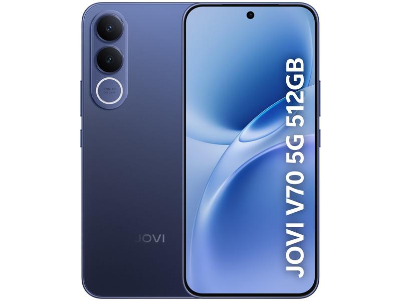 Smartphone Jovi V70 512GB 5G 8GB RAM Azul Safira 6,83" Cam. Dupla + Selfie 32MP