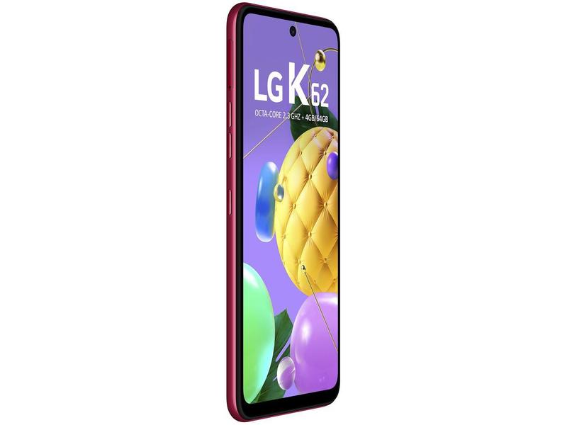 Imagem de Smartphone LG K62 64GB Vermelho 4G Octa-Core - 4GB RAM Tela 6,59” Câm. Quádrupla + Selfie 13MP