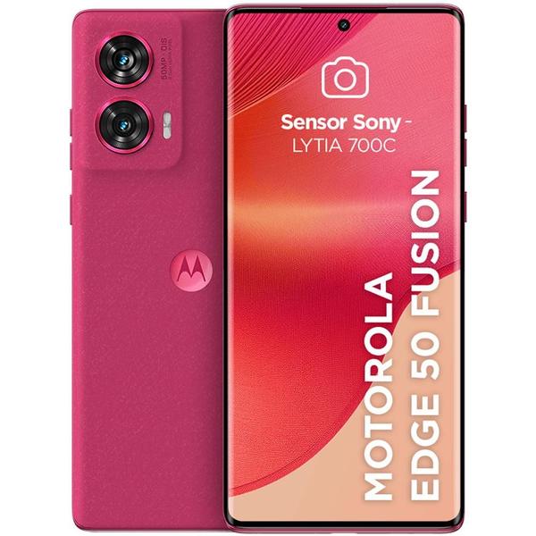 Imagem de Smartphone Motorola 5G EDGE 50 Fusion, 6,7”, 256GB, Android 14, Rosa 