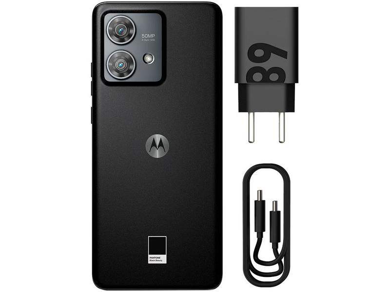 Imagem de Smartphone Motorola Edge 40 Neo 256GB Black Beauty 5G 8GB RAM 6,55" Câm. Dupla + Selfie 32MP Dual Chip
