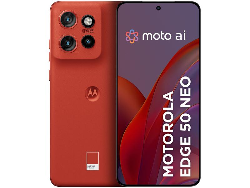 Smartphone Motorola Edge 50 Neo 256GB Poinciana (Vermelho) 5G 8GB RAM 6,4" Câm. Tripla + S... Smartphone Motorola Edge 50 Neo 256GB Poinciana (Vermelho) 5G 8GB RAM 6,4" Câm. Tripla + S...