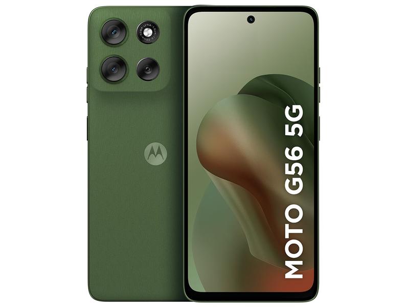 Smartphone Motorola G56 256GB Verde 5G 8GB de RAM 6,7" Full HD+ Câm. Dupla + Selfie 32MP Smartphone Motorola G56 256GB Verde 5G 8GB de RAM 6,7" Full HD+ Câm. Dupla + Selfie 32MP