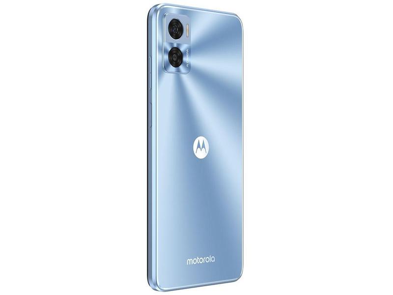 Imagem de Smartphone Motorola Moto E22 128GB Azul 4G 4GB RAM 6,5" Câm. Dupla + Selfie 5MP Dual Chip