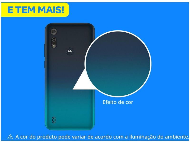 Imagem de Smartphone Motorola Moto E6S 64GB Azul Navy 4G - Octa-Core 4GB RAM 6,1” Câm. Dupla + Selfie 5MP