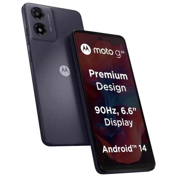 Imagem de Smartphone Motorola Moto G04 Black 4G 128GB/4GB RAM Tela 6.56 IPS