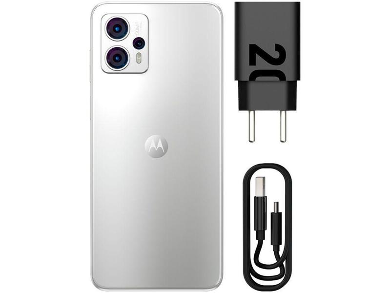 Imagem de Smartphone Motorola Moto G23 128GB Branco 4G Octa-Core 4GB RAM 6,5" Câm. Tripla + Selfie 16MP Dual C