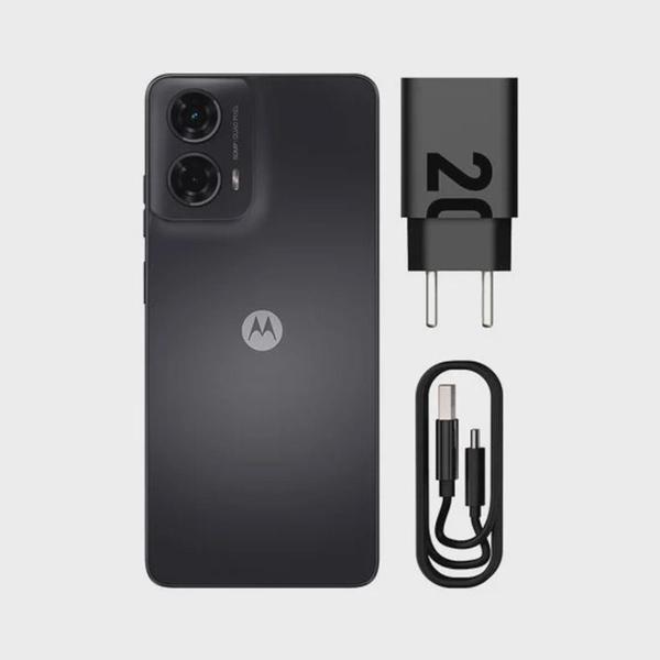 Imagem de Smartphone Motorola Moto G24 128GB - Grafite, ram 4GB, Câmera 50MP, Selfie 8MP e Tela 6,6