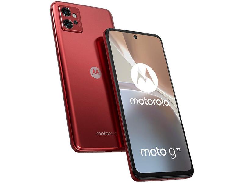 Imagem de Smartphone Motorola Moto G32 128GB Vermelho 4G Octa-Core 4GB RAM 6,5” Câm. Tripla + Selfie 16MP