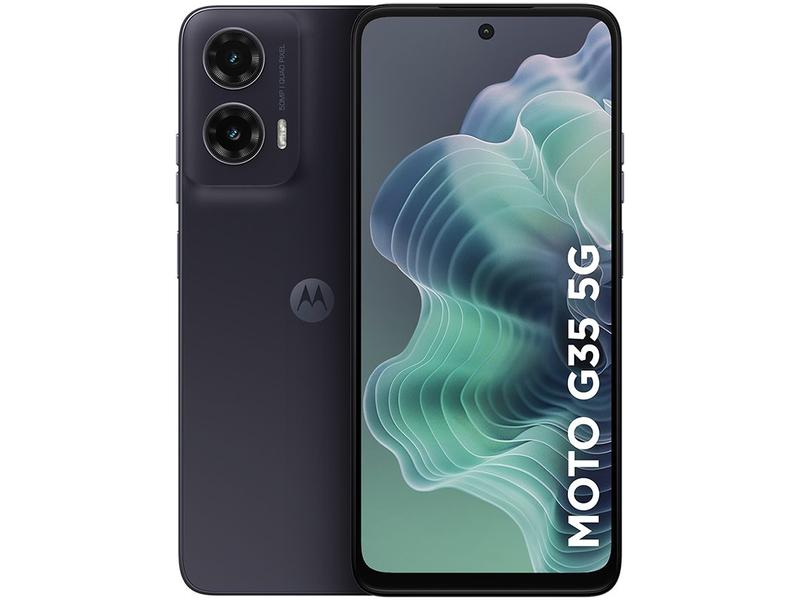 Imagem de Smartphone Motorola Moto g35 128GB Grafite 5G 12GB RAM 6,7" Câm. Dupla Selfie 16MP