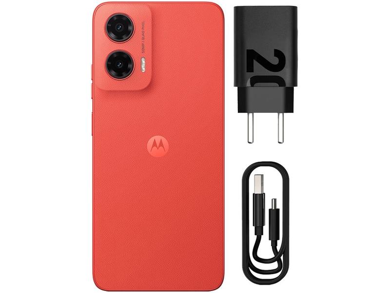 Imagem de Smartphone Motorola Moto G35 256GB Coral 5G 12GB RAM 5G 6,7" Câm. Dupla + Selfie 16MP