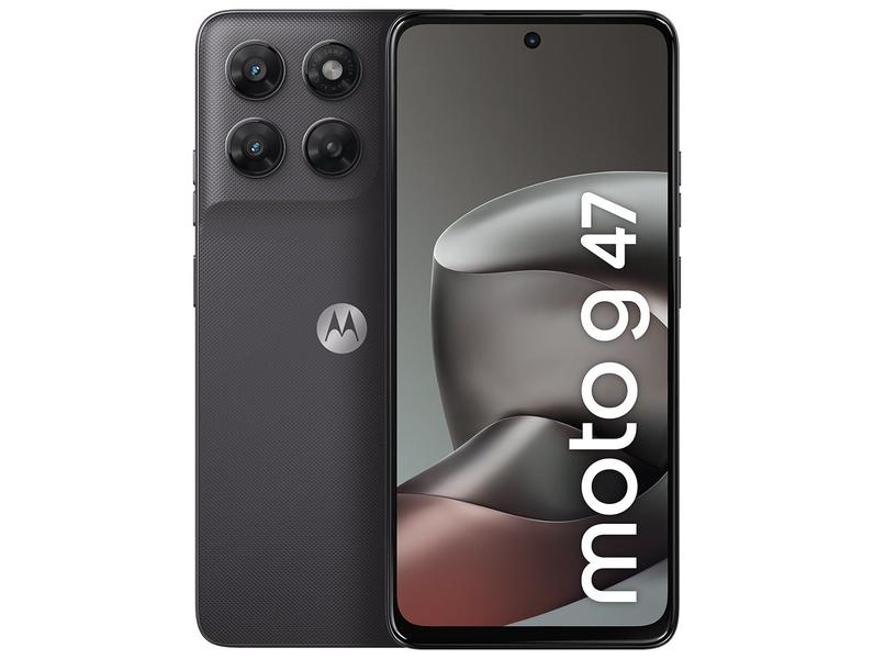Smartphone Motorola Moto g47 128GB 5G 12GB (4GB RAM + 8GB RAM Boost) Grafite 6,7" Câm. Dupla Selfie 32MP