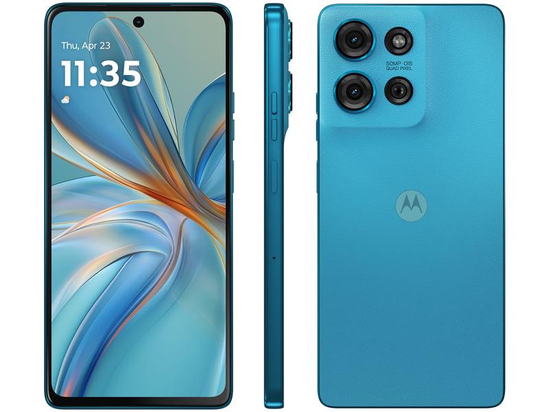 Imagem de Smartphone Motorola Moto G75 256GB Azul 5G 16GB RAM 6,8" Câm. Dupla Selfie 16MP