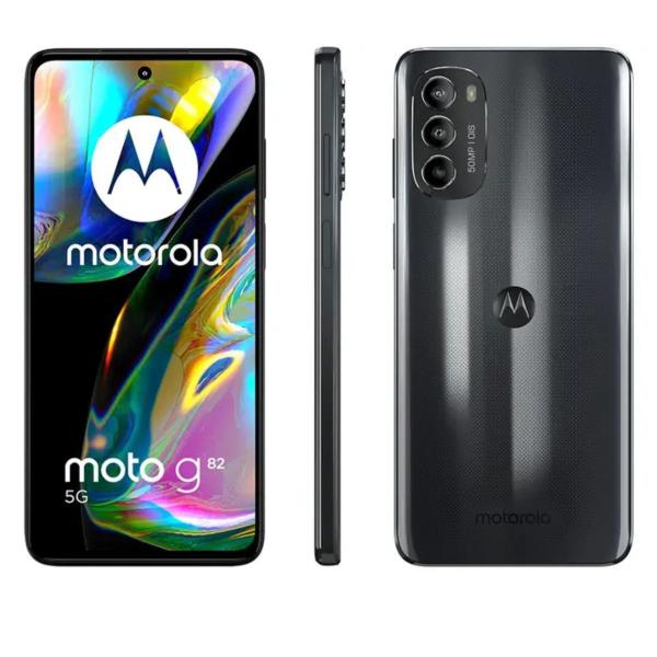 Imagem de Smartphone Motorola Moto G82 6GB Ram 128GB Preto 5G Octa-Core Tela 6,6” - Preto