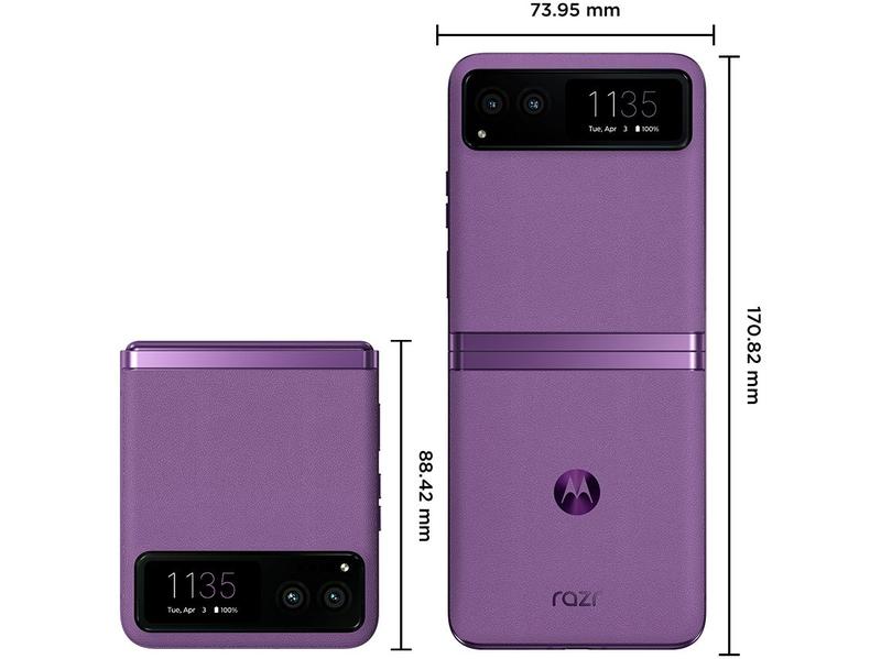Imagem de Smartphone Motorola Razr 40 256GB Lilac 5G Snapdragon 8GB RAM 6,9" Câm. Dupla + Selfie 64MP