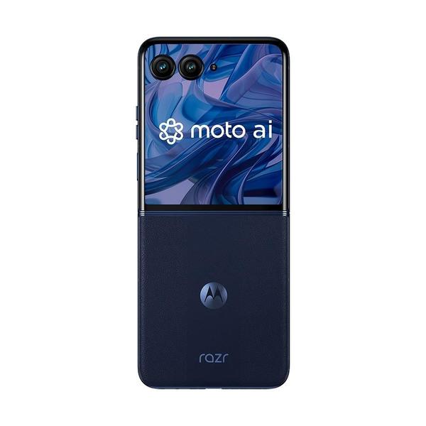 Imagem de Smartphone Motorola Razr 50 Ultra, 512GB, 24GB RAM, Câmera Dupla 50MP, Tela dobrável 6.9" Externa 4", Moto AI, Azul - PB1T0051BR