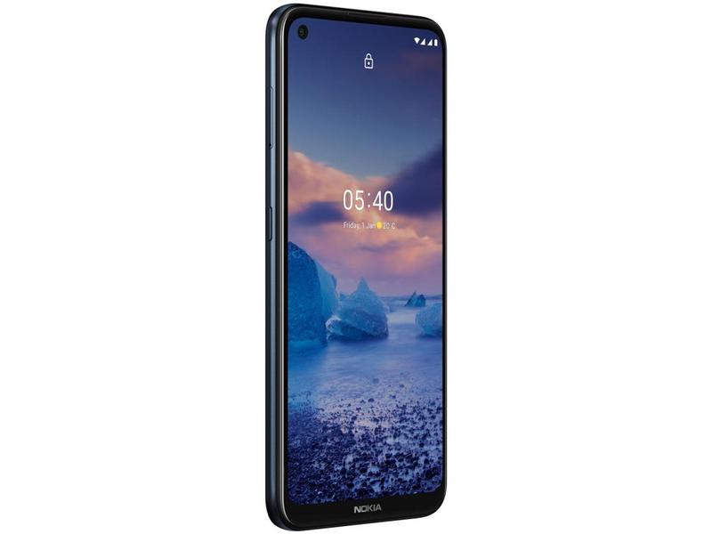 Imagem de Smartphone Nokia 5.4 128GB Azul 4G Octa-Core - 4GB RAM Tela 6,39” Câm. Quádrupla + Selfie 16MP