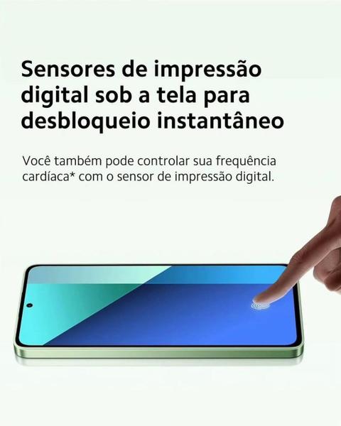 Imagem de Smartphone Note13 256GB/128GB + 12GB RAM, Câmera 108MP, Tela AMOLED 120Hz, Snapdragon, Performance Premium Global