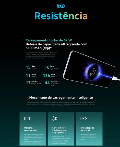 Imagem de Smartphone Note13 PRO 5G NFC 256G / 128GB  12GB Ram Camera 200MPX Top de linha Premium Desing Snapdragon 7 Gen 2 tela 120Hz FHD AMOLED versão Global