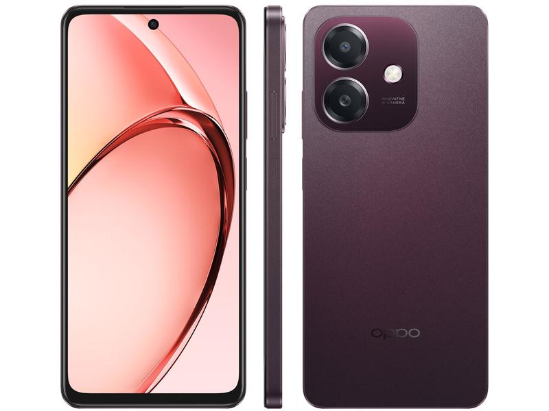 Smartphone OPPO A40 256GB Vinho 4GB RAM 6,7" Câm. 50MP + Selfie 5MP Smartphone OPPO A40 256GB Vinho 4GB RAM 6,7" Câm. 50MP + Selfie 5MP