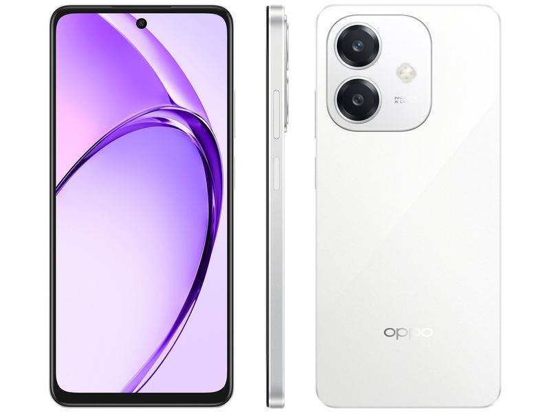 Smartphone OPPO A60 256GB Branco 8GB - RAM 6,67" Câm. 50MP + Selfie 5MP Dual Chip Smartphone OPPO A60 256GB Branco 8GB - RAM 6,67" Câm. 50MP + Selfie 5MP Dual Chip