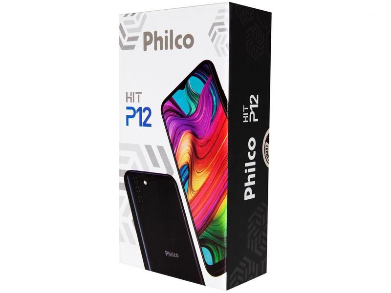 Imagem de Smartphone Philco Hit P12 128GB Dark Blue 4G 4GB RAM Tela 6,52” Câm. Quádrupla + Selfie 8MP