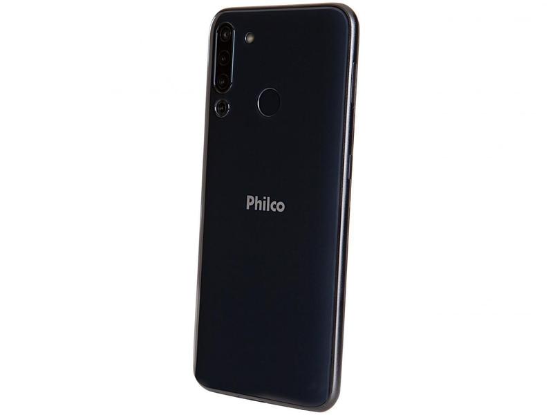 Imagem de Smartphone Philco Hit P12 128GB Dark Blue 4G 4GB RAM Tela 6,52” Câm. Quádrupla + Selfie 8MP