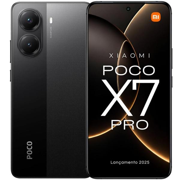 Smartphone POCO X7 PRO 5G 512GB  256GB Lançamento 2025 NFC tela Amoled 120 Hz Câmera tripl...