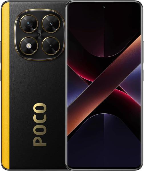 Smartphone Poco X7 Xiaomi 512GB 12GB RAM Preto com Tela 6,67” 1.5K e Câmera Traseira Tripla