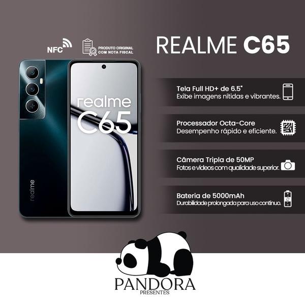 Imagem de Smartphone Realme C65  128/256 GB  6/8 GB RAM  Tela 6.5"  50MP  Anatel Brasil