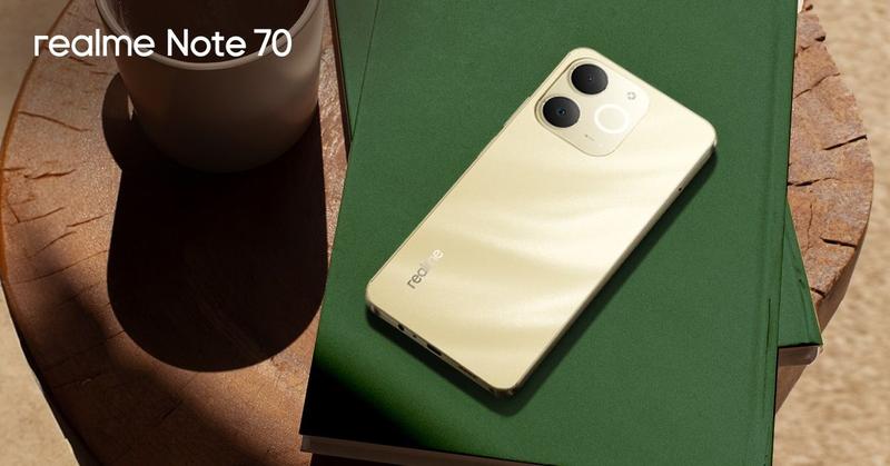 Smartphone Realme Note 70, 128GB, 4GB RAM, Câmera 108MP Frontal