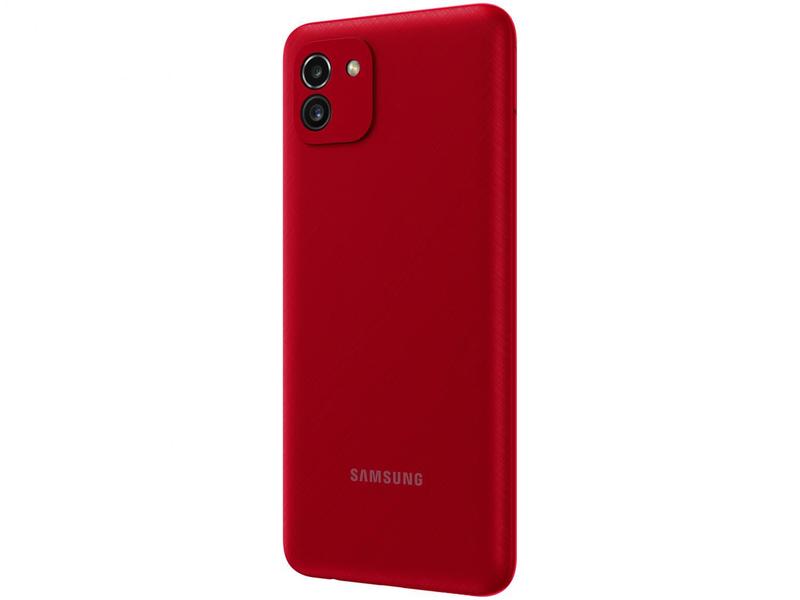 Imagem de Smartphone Samsung Galaxy A03 64GB Vermelho 4G Octa-Core 4GB RAM Tela 6,5” Câm. Dupla + Sefie 5MP