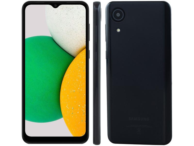 Smartphone Samsung Galaxy A03 Core 32GB Preto Octa-Core 4G 2GB RAM 6,5” Câm. 8MP + Selfie 5MP