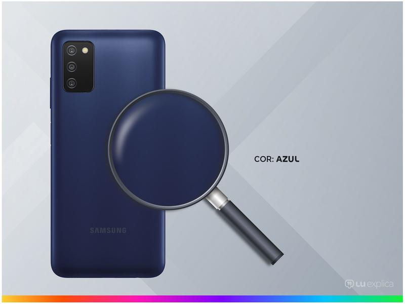 Imagem de Smartphone Samsung Galaxy A03s 64GB Azul 4GB RAM 6,5" Câm. Tripla + Selfie 5MP Dual Chip