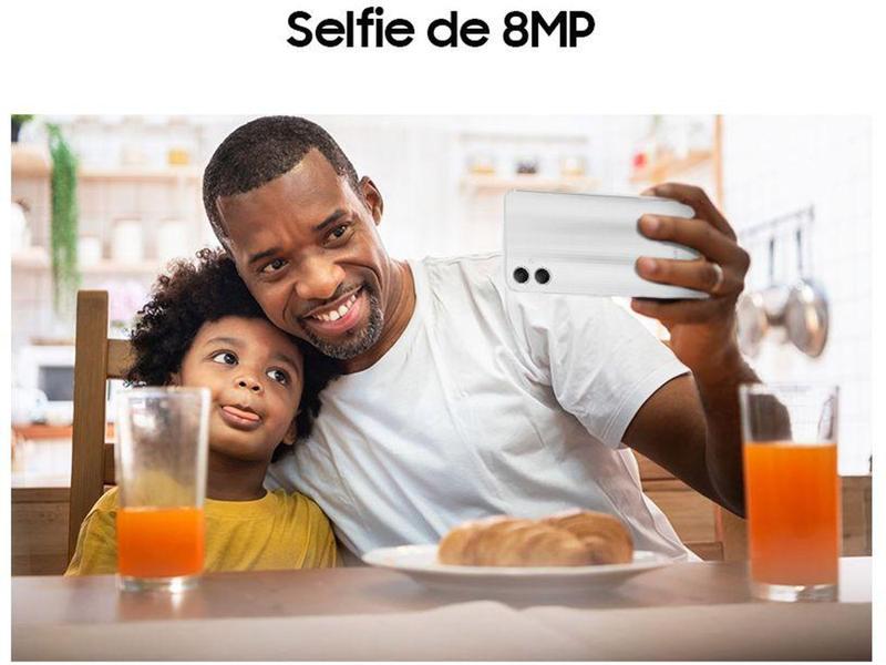 Imagem de Smartphone Samsung Galaxy A05 128GB Prata 4G Octa-Core 4GB RAM 6,7” Câm. Dupla + Selfie 8MP