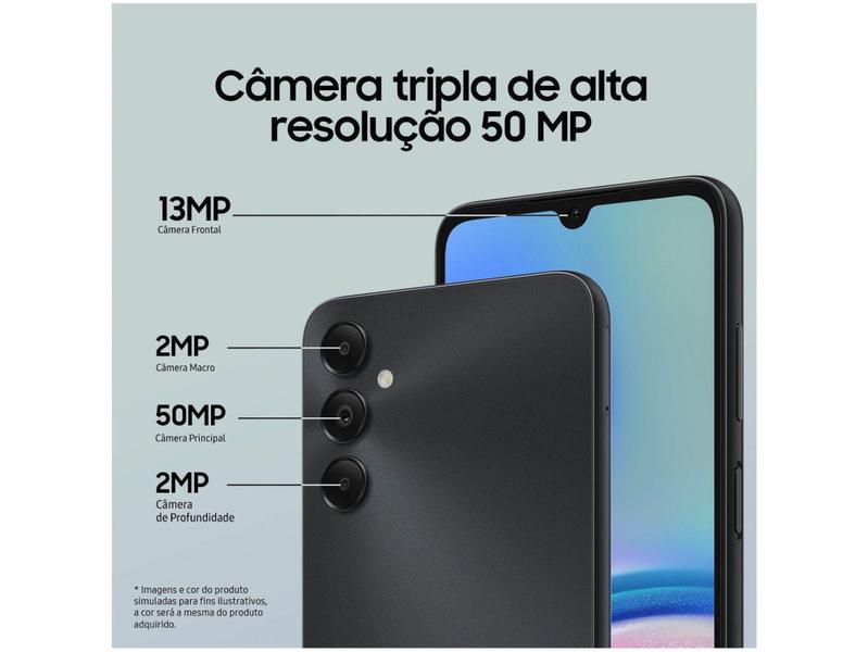 Imagem de Smartphone Samsung Galaxy A05s 6,7" 128GB Prata 6GB RAM Câm. Tripla 50MP + Selfie 8MP