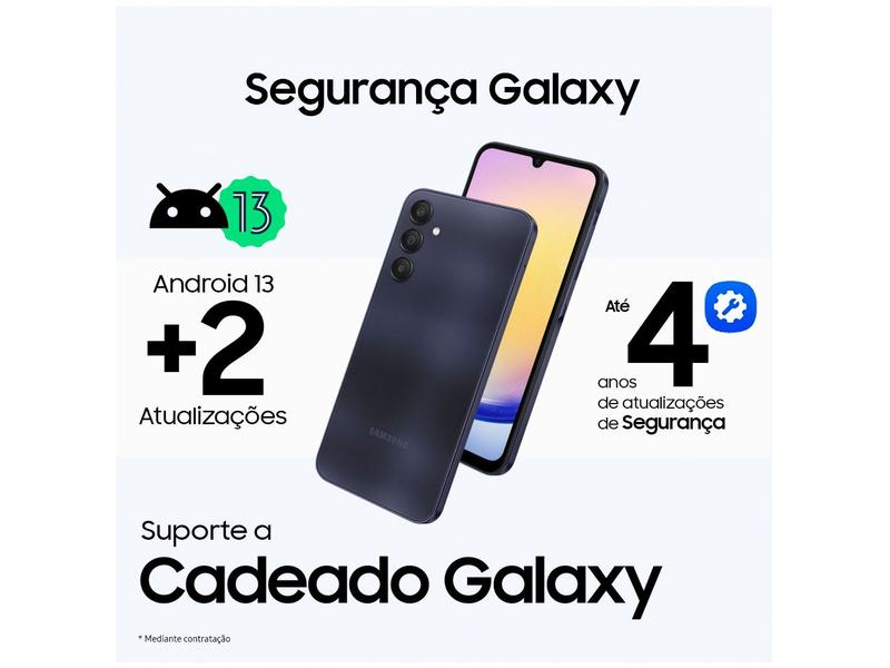 Imagem de Smartphone Samsung Galaxy A05s 6,7" 128GB Preto 6GB RAM  Câm. Tripla 50MP + Selfie 13MP Bateria 5000mAh Dual Chip