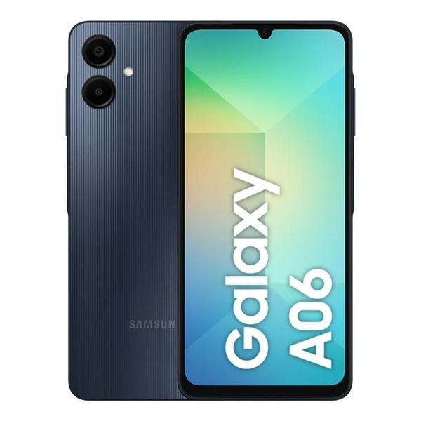 Smartphone Samsung Galaxy A06 Tela 6.7 Camera Dupla 4GB RAM 128GB Azul Escuro