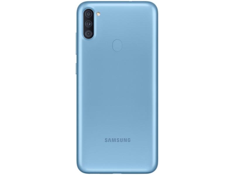Imagem de Smartphone Samsung Galaxy A11 64GB Azul 3GB RAM 6,4" Câm. Tripla + Selfie 8MP Dual Chip