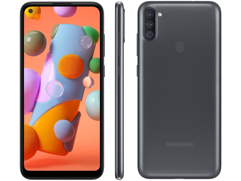 Smartphone Samsung Galaxy A11 64GB Preto 4G Samsung Galaxy