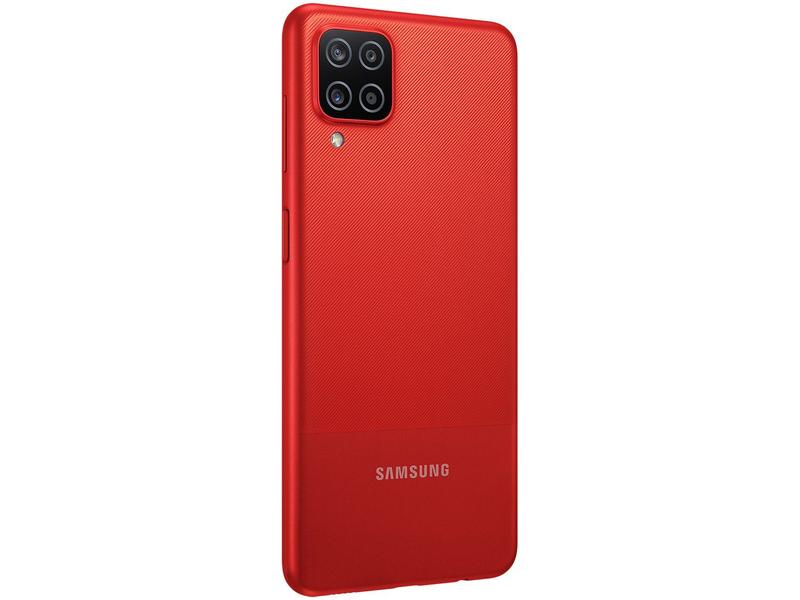 Imagem de Smartphone Samsung Galaxy A12 64GB Vermelho 4GB RAM 6,5" Câm. Quádrupla + Selfie 8MP Dual Chip