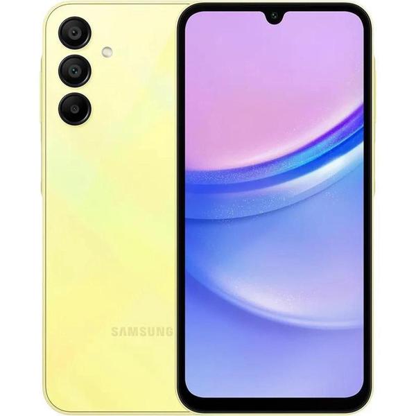 Imagem de Smartphone Samsung Galaxy A15 4G 128GB Tela 6.5" 4GB RAM Câmera Tripla + Selfie 13MP - Amarelo