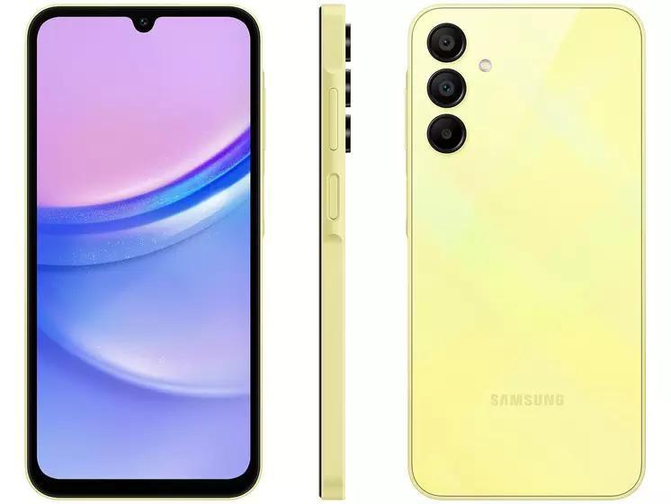 Smartphone Samsung Galaxy A15 5G 128GB - Verde Claro, RAM 4GB, Tela 6.5", Câmera 50MP + Selfie 13MP