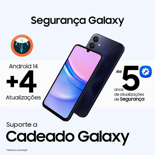 Imagem de Smartphone Samsung Galaxy A15 5G, 256GB, 8GB, Octa Core, Câmera Tripla 50MP, Tela de 6.5", Azul Escuro - SM-A156MZKSZTO