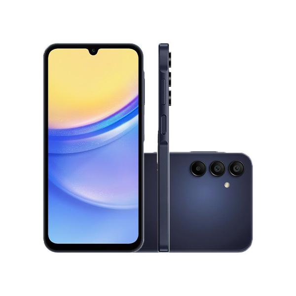 Imagem de Smartphone Samsung Galaxy A15 6.5" 4G 128GB Azul Escuro Câmera Tripla Traseira de 50MP