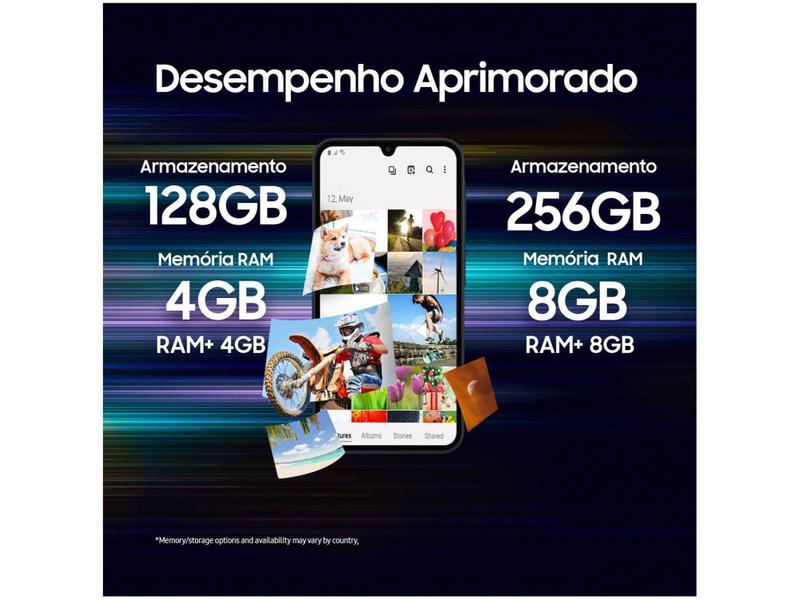 Imagem de Smartphone Samsung Galaxy A15 6,5" 128GB Azul Escuro 4G 4GB RAM Câm. Tripla 50MP + Selfie 13MP 5000m